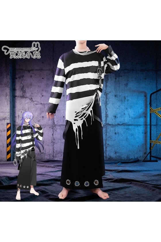 2XXT Cosplay Vtuber Hoshirube Sho Prisoner No.400 Cosplay Costume